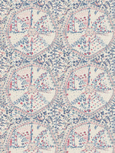 Load image into Gallery viewer, Dado Atelier blue and red suzette wallpaper
