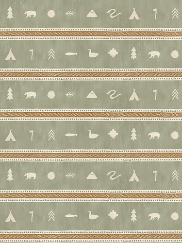 Cabin Stripe Wallpaper