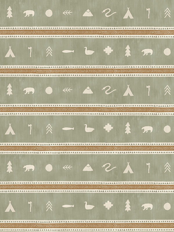 Cabin Stripe Wallpaper