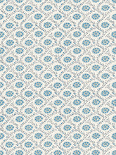 Load image into Gallery viewer, Dado Atelier blue floral ogee wallpaper
