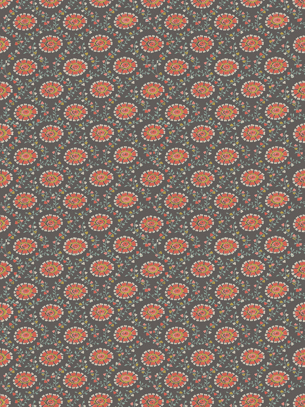 Dado Atelier madder floral ogee wallpaper