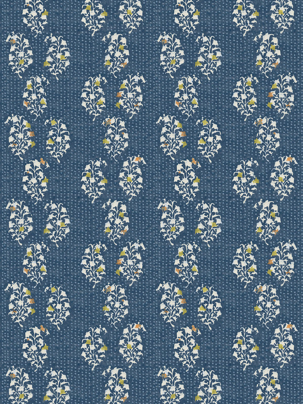 Dado Atelier indigo paisley wallpaper