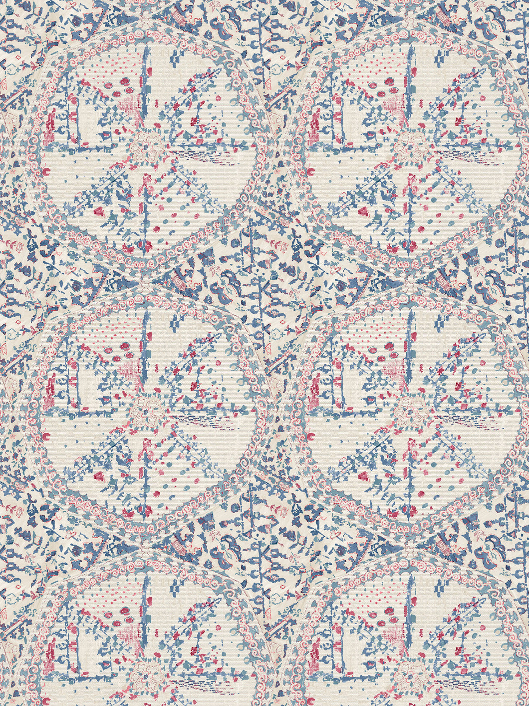 Dado Atelier blue and red suzette wallpaper