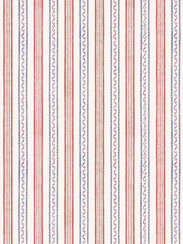 Dado Atelier Wiggle Stripe Ruby wallpaper