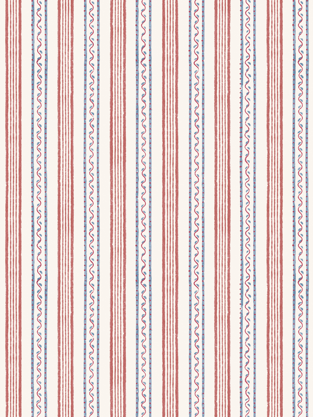 Dado Atelier Wiggle Stripe Ruby wallpaper